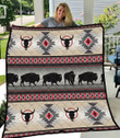 Native American Buffalo Quilt Blanket