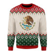 Mexico Coat Of Arms For Unisex Ugly Christmas Sweater, All Over Print Sweatshirt