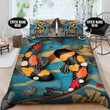 Personalized Colorful Koi  Bed Sheets Spread  Duvet Cover Bedding Sets Perfect Gifts For Koi Lover