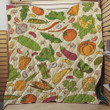 From Farmer To Chef With Vegetable Pattern Quilt Blanket Great Customized Blanket Gifts For Birthday Christmas Thanksgiving