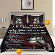 Customized Name To My Wife I Love You More Dead Kiss Couple Skull Duvet Cover Bedding Set