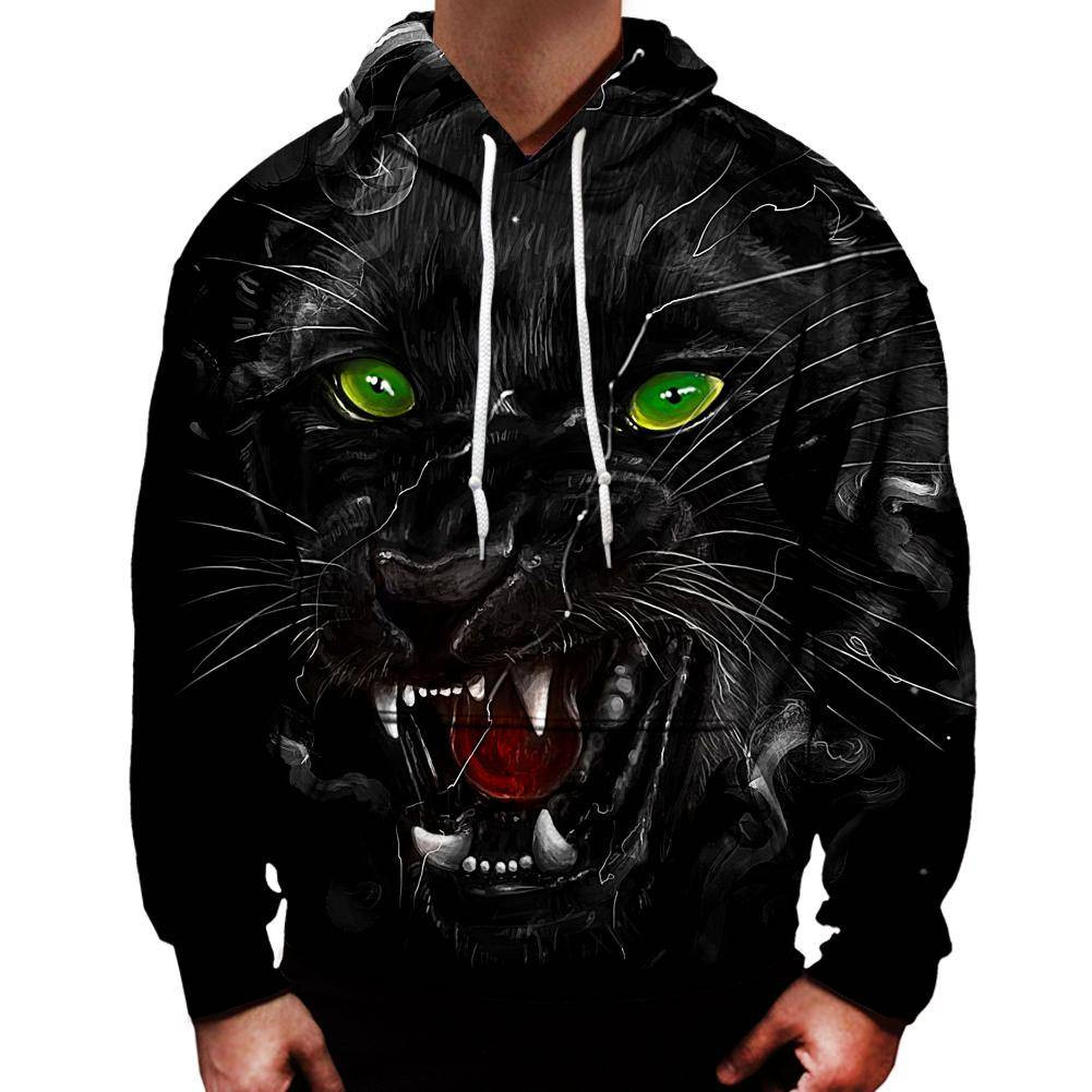 Panther 3D All Over Printed Hoodie, Zip- Up Hoodie