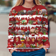 Hippo Animals Christmas Ugly Sweater