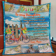 Personalized Bicycle To My Daughter Quilt Blanket From Mom I Want You To Know I Love You Great Customized Blanket Gifts For Birthday Christmas Thanksgiving