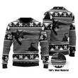 Black Cat Ugly Christmas Sweater, All Over Print Sweatshirt