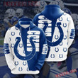 Indianapolis Colts 3D Hoodie Zip Hoodie, NFL 3D All Over Print Hoodie Zip Hoodie For Fans