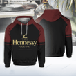 Hennessy 3D Hoodie All Over Print, Zip-up Hoodie