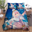 Laid-Back Camp Characters At The Flower Field Bed Sheets Spread Comforter Duvet Cover Bedding Sets