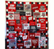 Ncaa Wisconsin Badgers Quilt Blanket #573