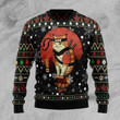 Ninja Cat Ugly Christmas Sweater, All Over Print Sweatshirt