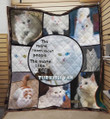 Turkish Van Cat The More I Learn About People Quilt Blanket Great Customized Gifts For Birthday Christmas Thanksgiving