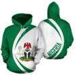Nigeria 3d All Over Printed Hoodie, Zip- Up Hoodie