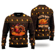 Lets Get Basted Turkeys Thanksgiving Ugly Christmas Sweater, Lets Get Basted Turkeys Thanksgiving 3D All Over Printed Sweater