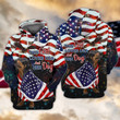 Love Usa And Dog 3D All Over Printed Hoodie, Zip- Up Hoodie