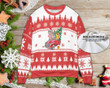 Hippo Merry Christmas Wool Knitted Xmas Ugly Sweater