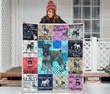 Schnauzer Quilt Blanket Great Gifts For Birthday Christmas Thanksgiving Anniversary
