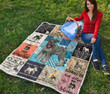 Schnauzer Quilt Blanket Great Gifts For Birthday Christmas Thanksgiving Anniversary