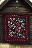 Hairstylist Sugar Skull Rose Quilt Blanket Great Customized Blanket Gifts For Birthday Christmas Thanksgiving