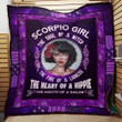 Scorpio Horoscope The Soul Of A Witch The Heart Of A Hippie Quilt Blanket Great Customized Blanket Gifts For Birthday Christmas Thanksgiving