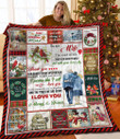 Personalized Cardinal Christmas To My Wife Form Husband I Promise I Can Love You Quilt Blanket Great Customized Gifts For Birthday Christmas Thanksgiving Mother's Day