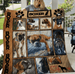 Boxer Paws Lovely Boxer Nice Dogs Lying Quilt Blanket Great Customized Blanket Gifts For Birthday Christmas Thanksgiving