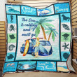 The Sea Is Calling And I Must Go Quilt Blanket Great Customized Blanket Gifts For Birthday Christmas Thanksgiving