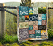 Live To Ride Ride To Live Cycling Quilt Blanket For Cycling Lovers Great Customized Blanket For Birthday Christmas Thanksgiving Graduation Wedding Anniversary