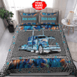 Customized Name Trucker Pattern Duvet Cover Bedding Set