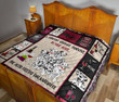 Dalmatian And Wine Life Is Short To Buy Wine Quilt Blanket