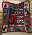 Boxing There's Nothing Like A Punch In The Face To Remind You That You Want To Live Quilt Blanket Great Customized Blanket Gifts For Birthday Christmas Thanksgiving