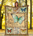 Butterfly They Fly Beside Us Every Day Quilt Blanket Great Customized Blanket For Birthday Christmas Thanksgiving Anniversary