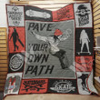 Skateboarding Pave Your Own Path Quilt Blanket Great Customized Blanket Gifts For Birthday Christmas Thanksgiving