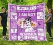 I Am Not Most woman, Alzheimer Quilt Blanket Great Customized Blanket Gifts For Birthday Christmas Thanksgiving