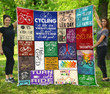Cycling Is Like Sex Quilt Blanket Great Customized Blanket Gifts For Birthday Christmas Thanksgiving