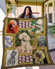 Poodle Picture Collection Quilt Blanket Great Customized Blanket Gifts For Birthday Christmas Thanksgiving