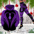 Cat Heart Purple 3D Hoodie Legging Set Combo