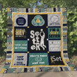 Volleyball Keep Calm And Date A Setter Quilt Blanket Great Customized Blanket Gifts For Birthday Christmas Thanksgiving