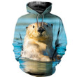 Otter 3D All Over Print Hoodie, Or Zip-up Hoodie