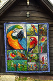 Parrot Quilts, Tropical Birds From Tropical Land Quilt Blanket Great Customized Blanket Gifts For Birthday Christmas Thanksgiving