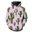 Cactus 3D All Over Print Hoodie, Or Zip-up Hoodie
