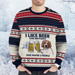 I Like Beer And Brittany Ugly Christmas Sweater, All Over Print Sweatshirt