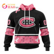 NHL Montreal Canadiens In October We Wear Pink Breast Cancer All Over Print Hoodie, Or Zip-up Hoodie