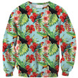 Tropical Bird Ugly Christmas Sweater, All Over Print Sweatshirt