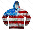 All Over Print Bleed America Usa Flag Hoodie Galaxy Colorful Hoodie 3D All Over Print Hoodie, Or Zip-up Hoodie