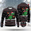 Dragon T-Rex Christmas Ugly Sweater
