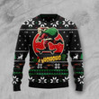 Santa Claus Skateboard All Over Printed Ugly Sweater