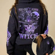 Halloween Skull You Can’t Scare Me I’m Witch 3D All Over Print Hoodie, Zip-up Hoodie