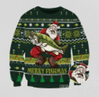 Merry Fishmas For Unisex Ugly Christmas Sweater, All Over Print Sweatshirt