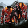 Viking Phoenix Ugly Christmas Sweater, All Over Print Sweatshirt