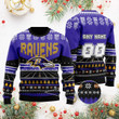 Baltimore Rugby Stadium Ugly Christmas Sweater
